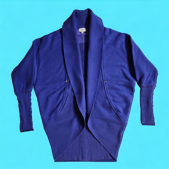 Aritzia Wilfred Diderot Blue Cocoon Cardigan Sweater - Picture 5 of 16